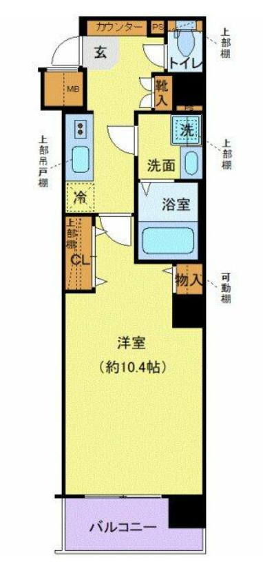 クレヴィスタ豊洲ベイサイドⅡ　605号室　間取り