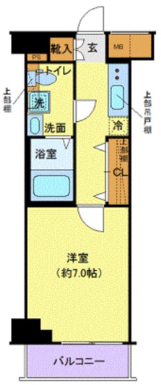 クレヴィスタ豊洲ベイサイドⅡ　408号室　間取り
