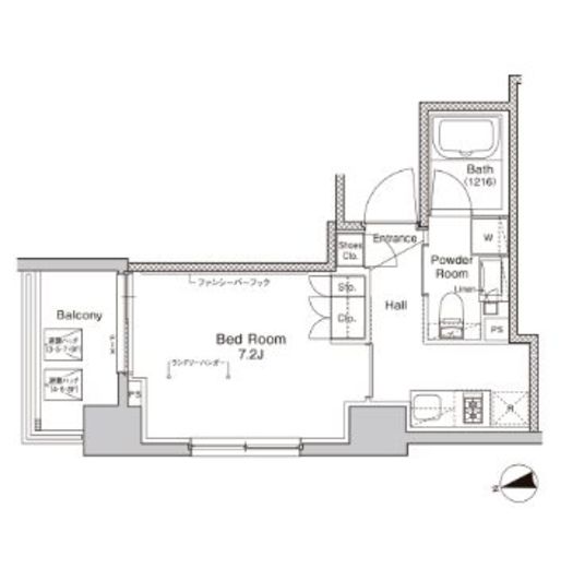 プラウドフラット門前仲町5　210号室　間取り