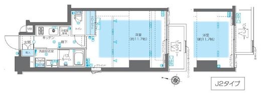 ZOOM神宮前　1001号室　間取り