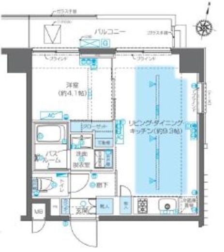 ZOOM神宮前　1004号室　間取り