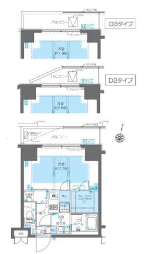 ZOOM神宮前　203号室　間取り