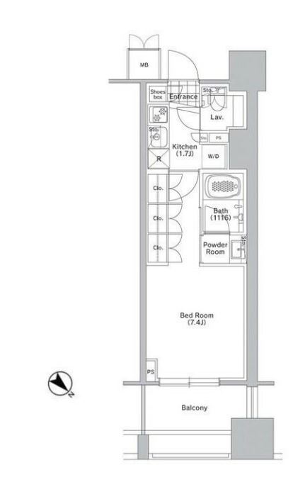 コンフォリア渋谷ウエスト　310号室　間取り