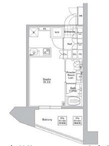 コンフォリア渋谷ウエスト　204号室　間取り