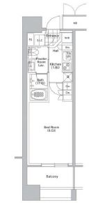 コンフォリア渋谷ウエスト　505号室　間取り