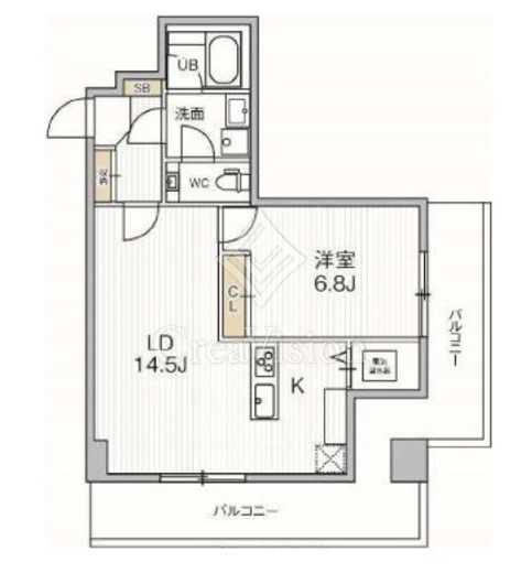 ICON PLACE SHIBAKOEN　1204号室　間取り