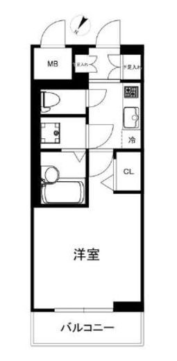 ハーモニーレジデンス田町#002　404号室　間取り