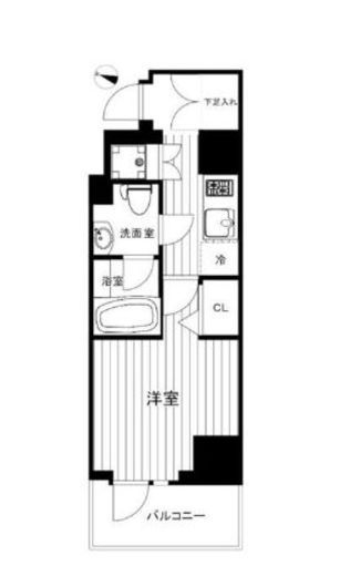 ハーモニーレジデンス田町#002　501号室　間取り