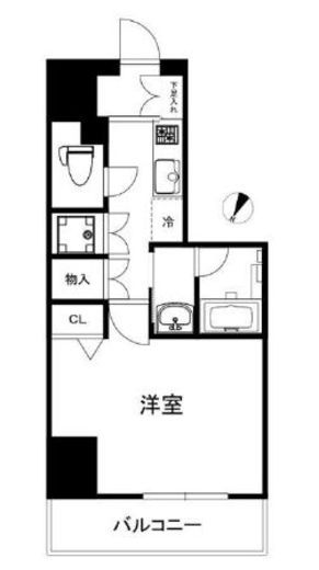 ハーモニーレジデンス田町#002　506号室　間取り