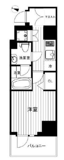 ハーモニーレジデンス田町#002　801号室　間取り