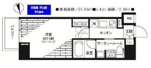 ステージグランデ芝大門　205号室　間取り
