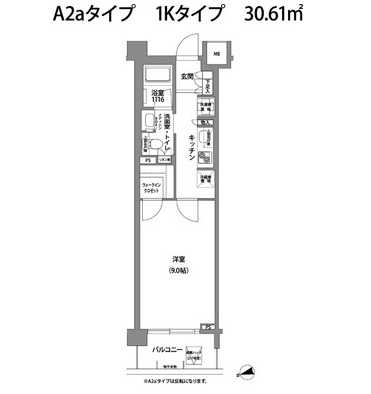 コンフォリア目黒青葉台　121号室　間取り
