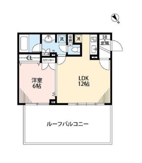 パレステュディオ中目黒　506号室　間取り