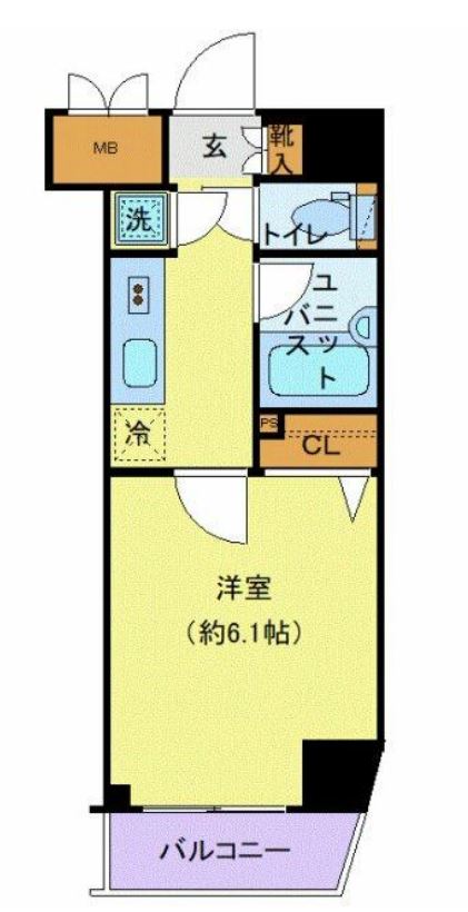 パレステュディオ渋谷ウエスト　208号室　間取り