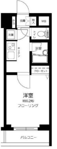 パレステュディオ渋谷ウエスト　1008号室　間取り