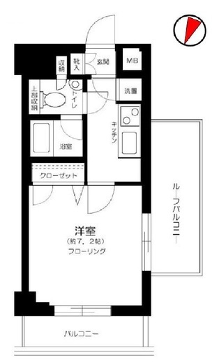 パレステュディオ渋谷ウエスト　1307号室　間取り