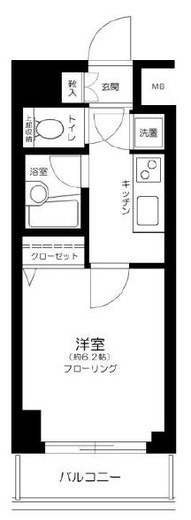 パレステュディオ渋谷ウエスト　412号室　間取り