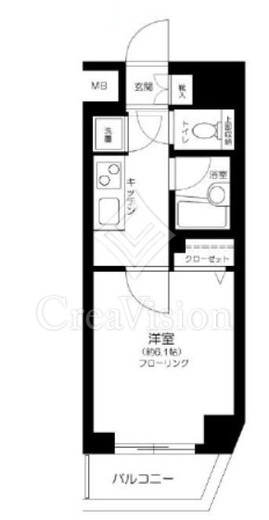 パレステュディオ渋谷ウエスト　911号室　間取り