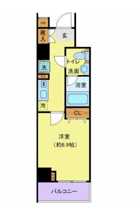 プレール・ドゥーク新宿下落合　301号室　間取り