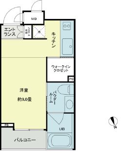 ベルファース新橋　302号室　間取り