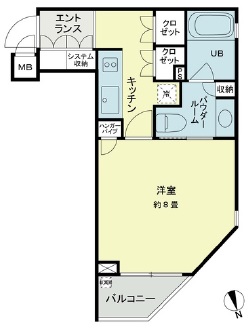 ベルファース新橋　303号室　間取り
