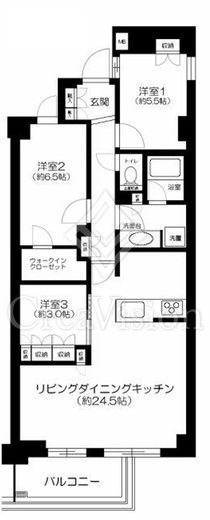 オープンレジデンシア高輪プレイス　603号室　間取り