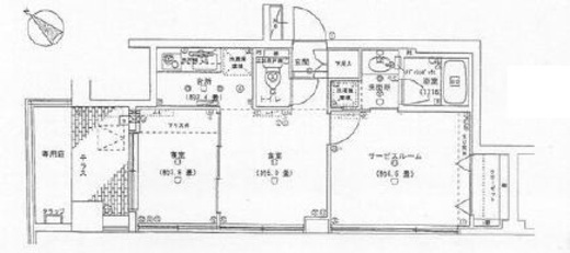 ホームズ高輪台　101号室　間取り