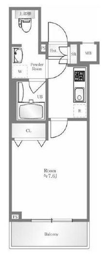 デュアレス愛宕虎ノ門　402号室　間取り