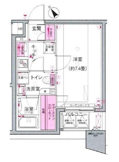 デュアレス愛宕虎ノ門　404号室　間取り
