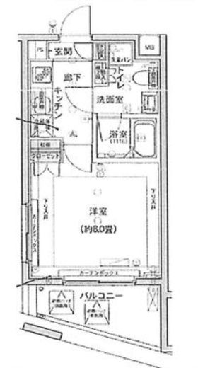 デュアレス愛宕虎ノ門　405号室　間取り