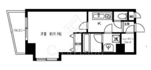 パレステュディオ虎ノ門　201号室　間取り