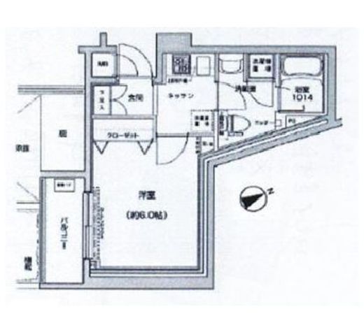 パレステュディオ虎ノ門　2F1号室　間取り