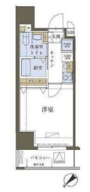 リヴシティ神田　302号室　間取り