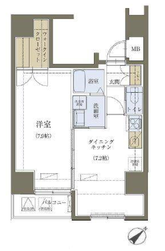リヴシティ神田　901号室　間取り