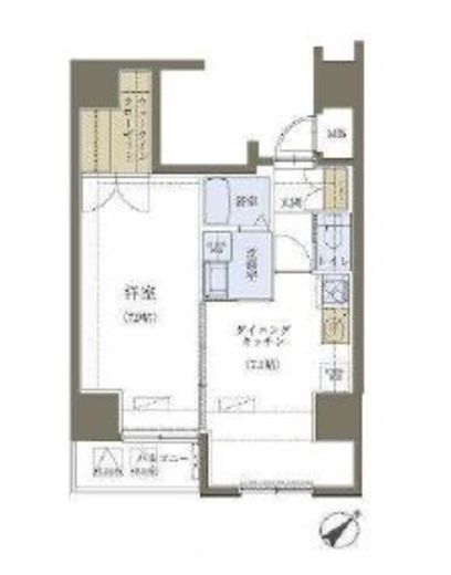 リヴシティ神田　501号室　間取り