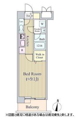 アリビオ西麻布　303号室　間取り