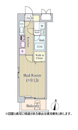 アリビオ西麻布　701号室　間取り