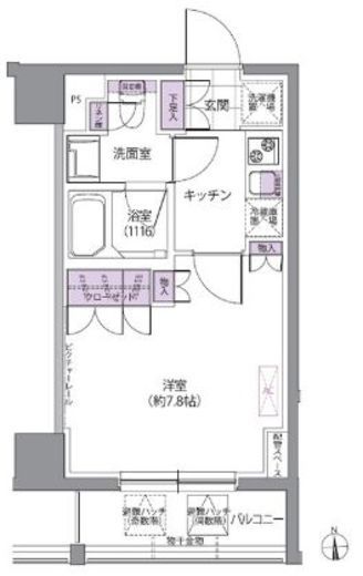 IVY WEST　202号室　間取り