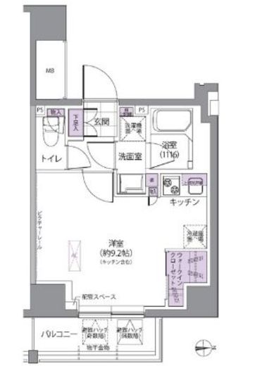 IVY WEST　305号室　間取り