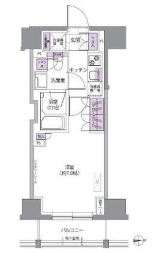 ＩＶＹ　ＷＥＳＴ　404号室　間取り