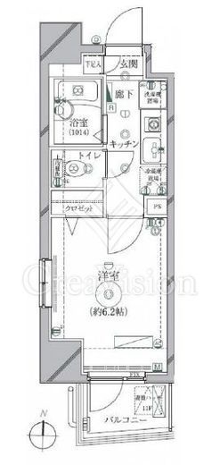 リクレイシア西麻布　1-101号室　間取り