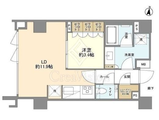 ローレルアイ目黒大橋ザ・テラス　203号室　間取り