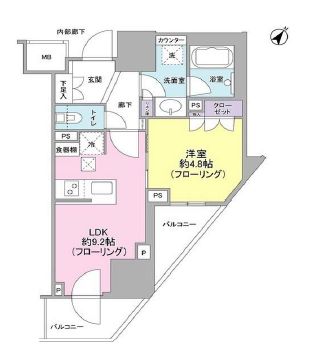 ドレッセ目黒大橋プレヴィ　508号室　間取り