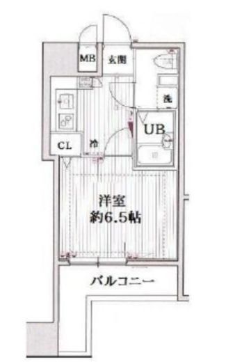 グランド・ガーラ西麻布　1006号室　間取り