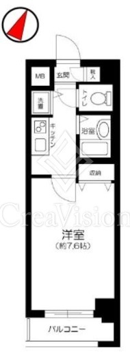 グランド・ガーラ西麻布　318号室　間取り