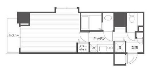 グランド・ガーラ西麻布　611号室　間取り