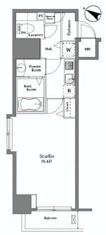 グランド・ガーラ西麻布　905号室　間取り