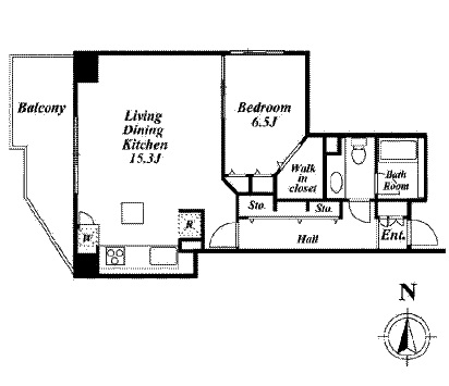 フリーディオ西麻布　306号室　間取り