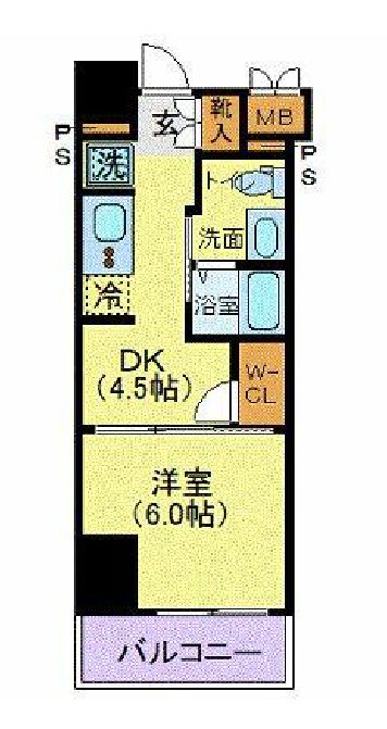 セレニティコート虎ノ門　1102号室　間取り