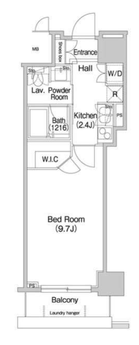 コンフォリア麻布イースト　303号室　間取り